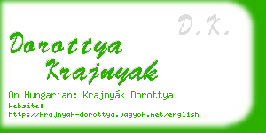 dorottya krajnyak business card